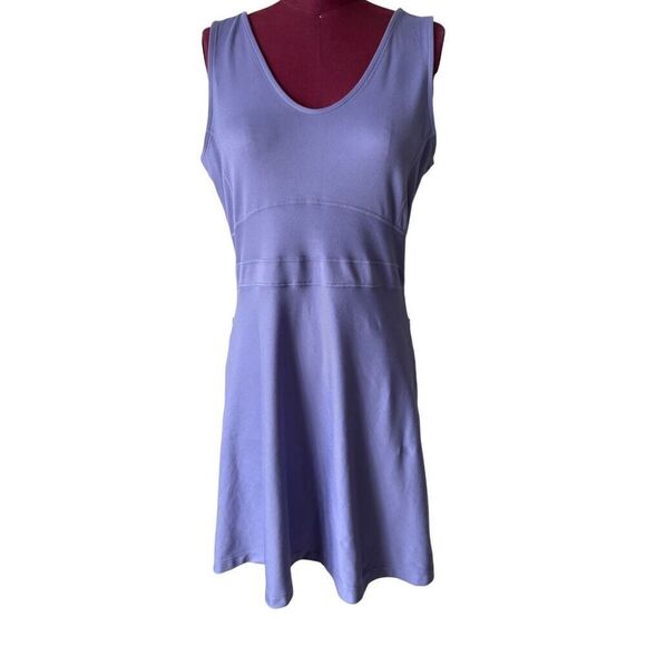 Title Nine Dream V Neck Dress Purple size M Athleisure Solid - Picture 1 of 7